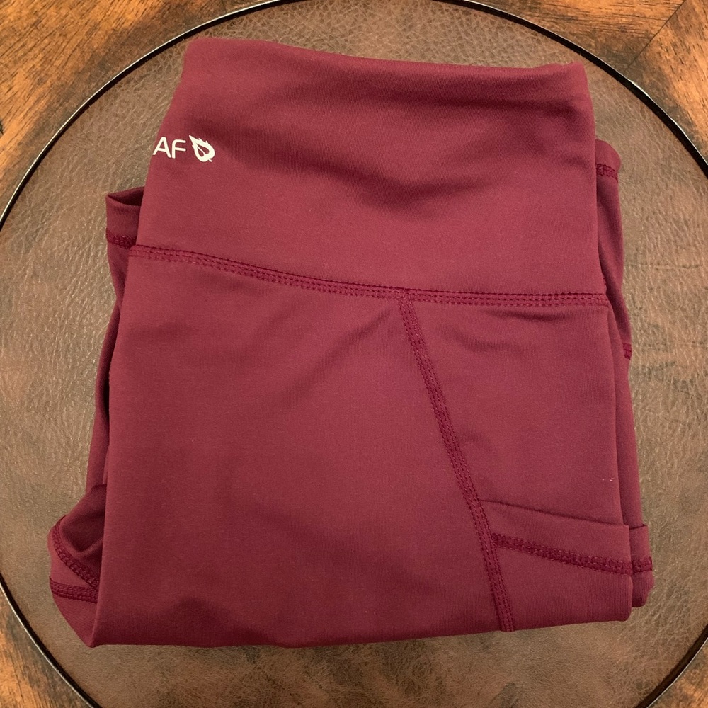 Baleaf Womens Biker Shorts | Red/Wine Color | Size L | Never Worn